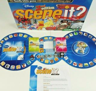 Disney Scene It 2nd Edition DVD Board Game w Partially Cards 2007 Trivia 2