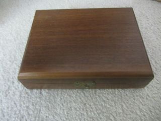 Vintage Drueke Travel Chess Game W/ Wood Storage Board Box,  Model 300 Play A Way