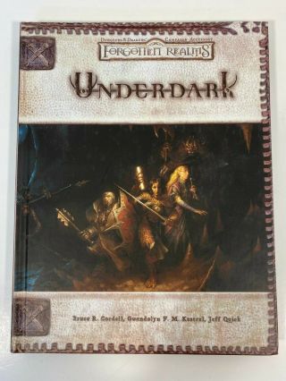 Dungeons & Dragons D&d Forgotten Realms Under Dark D20 Hardback Book