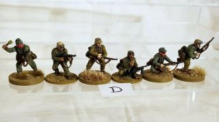 Painted Ww Ii 28mm Bolt Action German Dak Afrika Korps Infantry 6 Figs D
