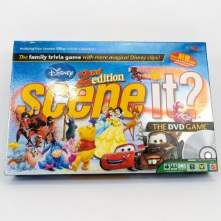 Disney Scene It 2nd Edition Dvd Board Game 2007 Mattel Family Trivia Game - Read
