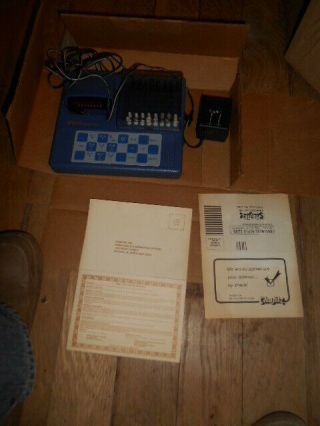 Vintage 1979 Boris Diplomat Electronic Chess Computer With Power Cord