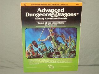 Ad&d 1st Ed Module - I2 Tomb Of The Lizard King (rare 1st Printing And Exc)