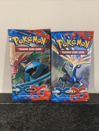 2 Pokemon Xy Base Set Booster Packs & Unweighed