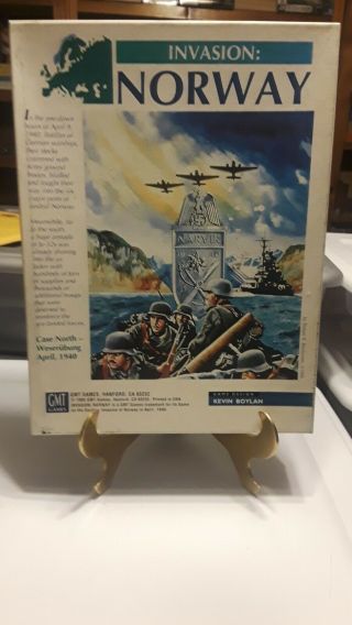 Invasion: Norway Wwii Game - Narvik Case North Gmt Games (in040)