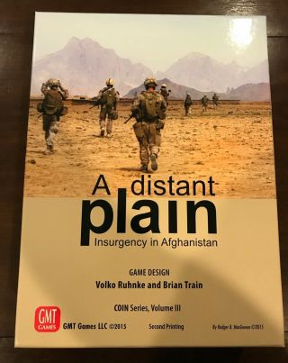A Distant Plain Gmt Games Afghanistan Coin Volume 3 War Game Board 2nd