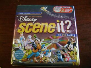 Disney Scene It Deluxe Edition Dvd Board Game In A Tin 100 Complete