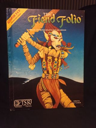 1st Ed Ad&d Fiend Folio Tsr 1981 Osr Vintage Oop Dungeons And Dragons D&d