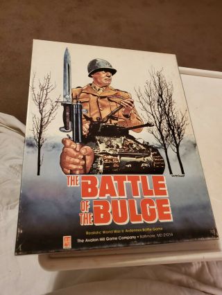 Battle Of The Bulge Avalon Hill Board Game Unpunched.