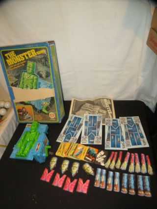 1977 Ideal Toys The Monster Game Complete Cool Frankenstein Laboratory