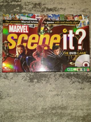 Marvel Scene - It The Premiere Marivel Trivia Game With Real Movie Clips Ages 13up