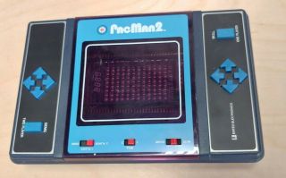Vintage 1980 Entex Pacman2 Electronic 2 - Player Handheld Game