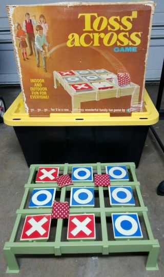 Vintage 1969 Ideal Toss Across Full Sized Game Box