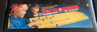 Vintage Rebound Board Game Ideal Games 1986 - w/ Pucks 2