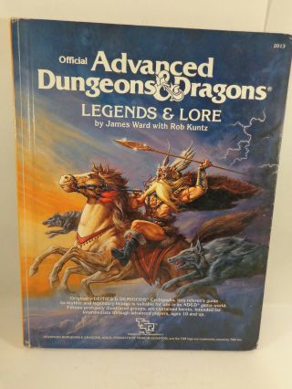 Advanced Dungeons And Dragons Legends & Lore Hardcover Book Tsr 2013 1984