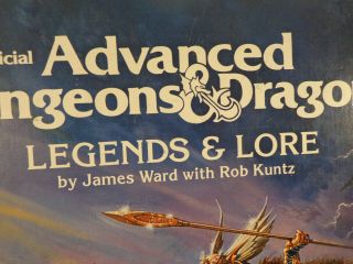ADVANCED DUNGEONS AND DRAGONS LEGENDS & LORE HARDCOVER BOOK TSR 2013 1984 3