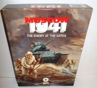 Boxed Board War Game Moscow 1941 Enemy At The Gates Op 1987 Tsr - Spi