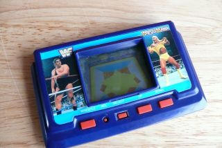 Acclaim Wrestle Mania Hogan Vintage Lcd Electronic Handheld Arcade Video Game