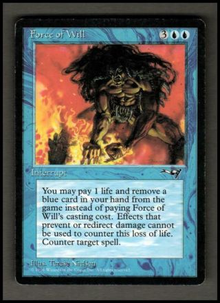 Force Of Will Alliances Magic The Gathering Mtg 1x X1 Mp Cn23