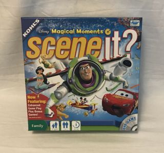 Scene It? Disney Magical Moments Family Dvd Game.  Complete