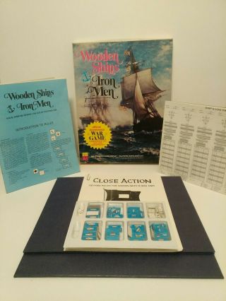 1975 Avalon Hill Wooden Ships & Iron Men With Punched Counters