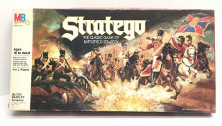 Vtg Mb Stratego Board Game 1986 The Classic Game Of Battlefield Strategy