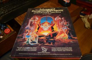 Unearthed Arcana - 2017 Players Handbook Tsr Dungeons Dragons D&d Guide Ad&d