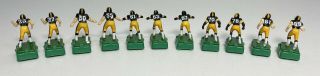 Vintage Tudor Electric Football Pittsburgh Steelers Team Players With Bases