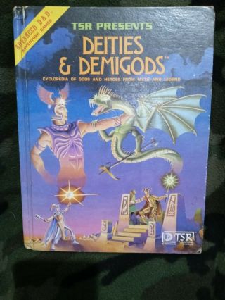 Tsr Deities And Demigods 127 Page Hardcover No Cthulu Mythos Great Shape