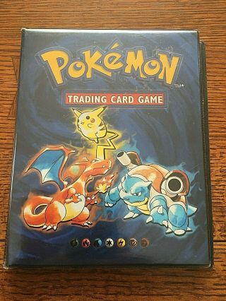 Pokemon Wizards Of The Coast Wotc Vintage 1999 Binder With Cards Incl Black Star