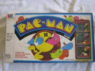Vintage 1982 Milton Bradley Pac - Man Pacman Board Game - Complete
