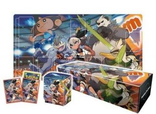 Pokemon Card Bea Saito Rubber Play Mat Sleeve Card Box Deck Case Set Japan