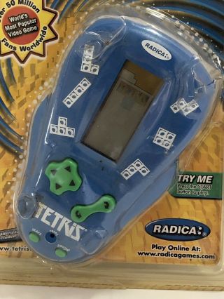 2001 Radica Pocket Tetris - 3 Games In 1 - Model 72014 -