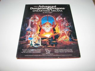 Ad&d 1st Edition Unearthed Arcana - Tsr 1985