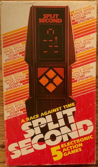 Parker Brothers Split Second Electronic Game 1980 5 Action Games