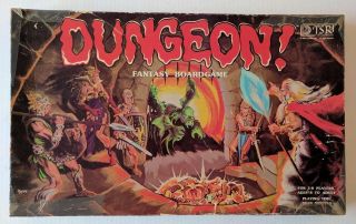 Vtg 1980 Tsr Dungeon Fantasy Board Game Not Complete Dragons