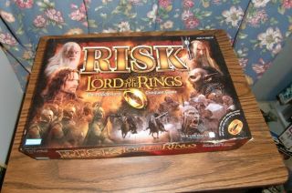Lord Of The Rings Risk Middle Earth Conquest Board Game 2002 Ages 9 Up