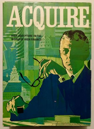 Vintage 3m 1968 Board Game Acquire High Adventure In The World Of High Finance