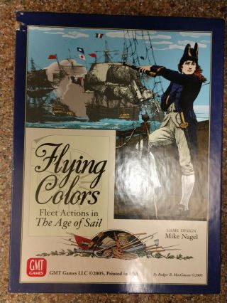 Gmt Wargame Flying Colors - Fleet Actions In The Age Of Sail (1st Ed) Unpunched