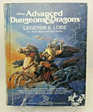 Tsr 2013 Advanced Dungeons And Dragons Legends & Lore 1984