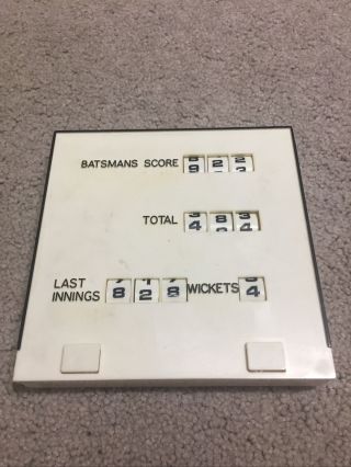 Test Match Cricket Game Scoreboard Score Board Vintage Rare