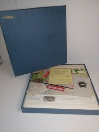 1966 Selchow & Righter Scrabble Game Deluxe Turntable Edition - Vtg Nos Open Box