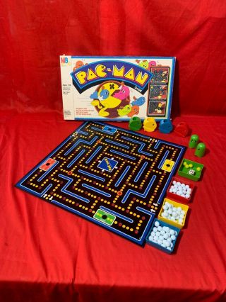 Milton Bradley Pac Man Board Game Complete Set 1982