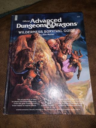 Official Advanced Dungeons & Dragons Wilderness Survival Guide.  1986