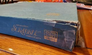 Vintage 1976 Deluxe Scrabble Turntable Edition Selchow & Righter Game,  Complete 3