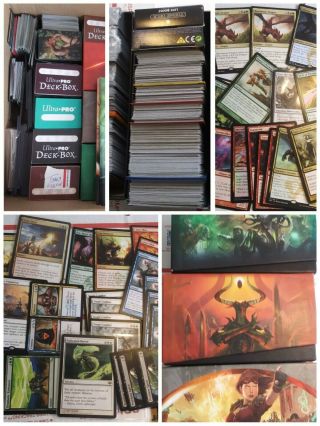 Large Priority Box W / 1,  000s Of Magic The Gathering Cards