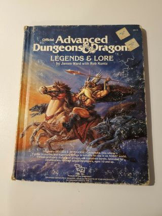 Advanced Dungeons And Dragons Legends & Lore Ad&d Tsr 1983