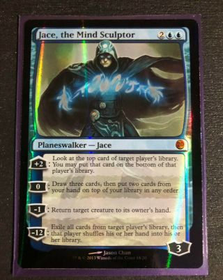 X1 Foil Jace,  The Mind Sculptor Nm From The Vault: 20 Mtg