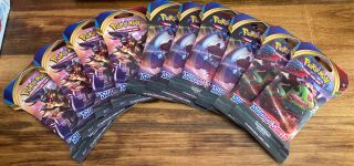 Pokemon Sword And Shield Booster Packs Assorted 10 Cards Each (10 Packs)