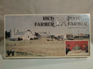 Rich Poor Farmer Board Game Mcjay Vintage 1978 Complete